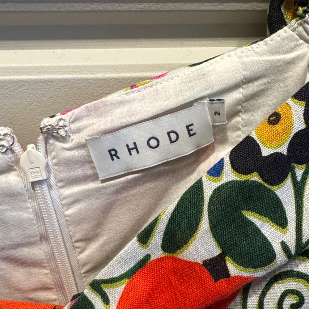 Rhode Floral Noa Cutout / Puff Sleeve Dress - Picture 7 of 11